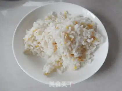 Make Shrimp corn fried rice step 4