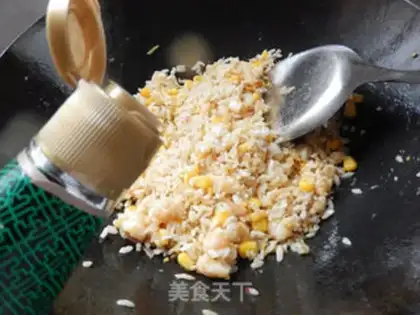 Make Shrimp corn fried rice step 11