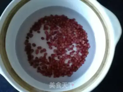 Make Red bean rice soup step 0