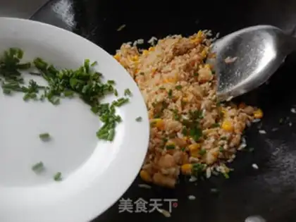 Make Shrimp corn fried rice step 12
