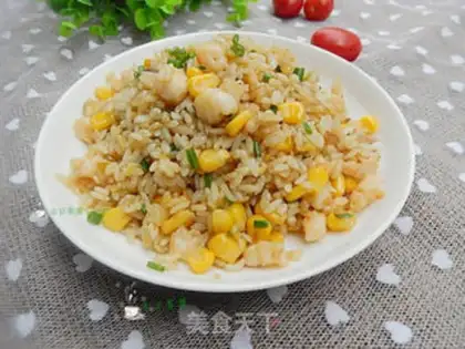 Make Shrimp corn fried rice step 13