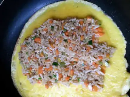 Make Egg bun step 3