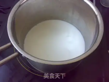 Make Green tea cream ice cream step 2