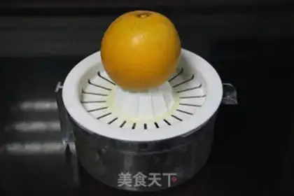 Make A fresh orange mousse cake step 0