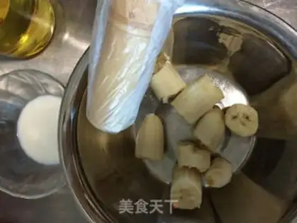 Make Starbucks banana cake step 1