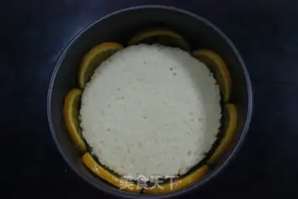 Make A fresh orange mousse cake step 3