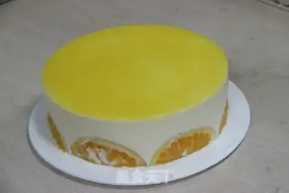 Make A fresh orange mousse cake step 14