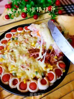 Make Corn bacon tuna pizza step 16