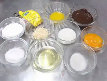 Make Chocolate almond cake step 0