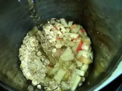 Make oatmeal apple soy step 7
