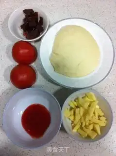 Make Cheese and tomato bread step 0