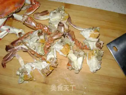 Make Gold curry crab step 8