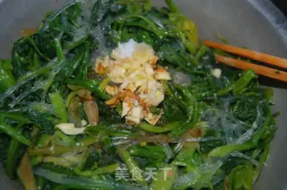 Make A spinach fan step 2