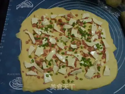 Make Cheese ham bread step 8