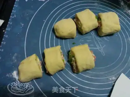 Make Cheese ham bread step 11