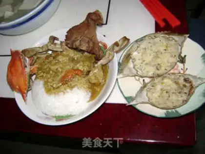 Make Gold curry crab step 17