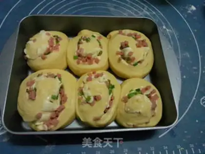 Make Cheese ham bread step 13