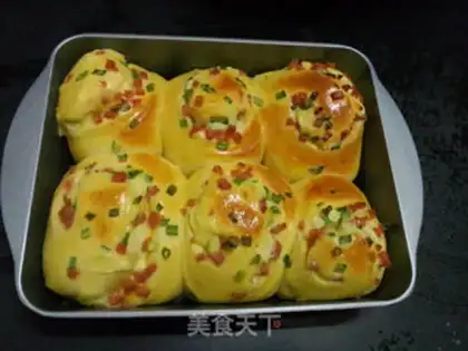 Make Cheese ham bread step 17