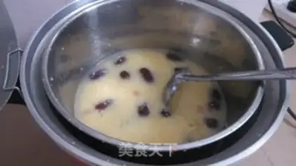 Make Red-tree rice porridge step 4
