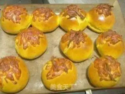 Make Pumpkin boy cheese bread step 17