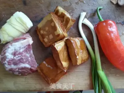 Make Secret stew tofu dry step 0