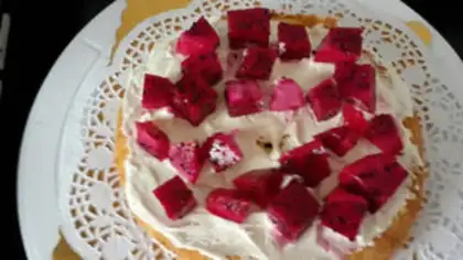 Make Barbie doll cake step 4