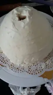 Make Barbie doll cake step 6