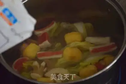 Make Bean tofu meatball soup step 3