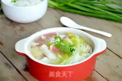 Make Bean tofu meatball soup step 4