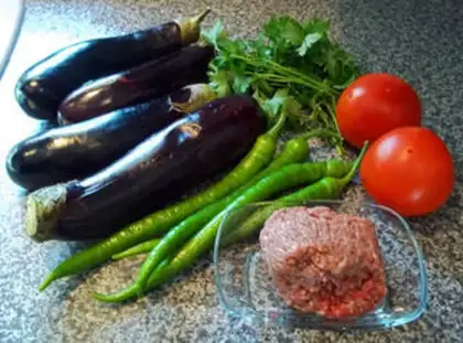 Make Turkish beef paste eggplant step 0