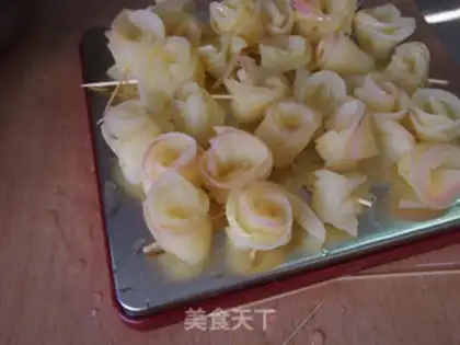 Make A flower apple step 6