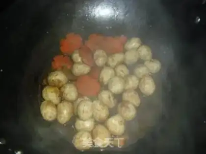 Make Squid roasted quail eggs step 5