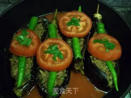 Make Turkish beef paste eggplant step 13