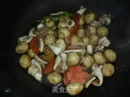 Make Squid roasted quail eggs step 7