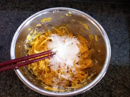 Make Pumpkin slag eggcake step 5