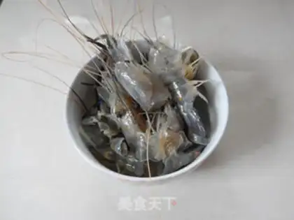 Make Shrimp corn fried rice step 1