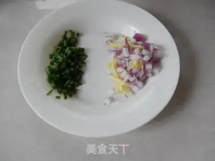 Make Shrimp corn fried rice step 2