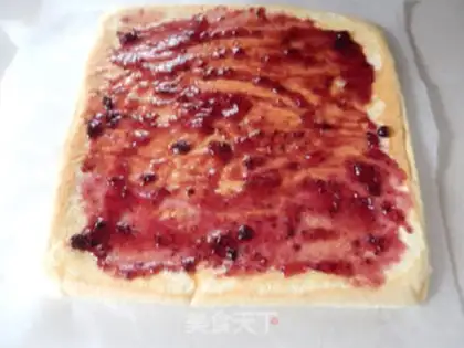 Make Blueberry jam cake roll step 14