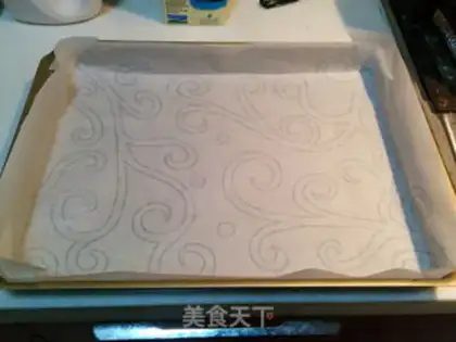 Make Purple chip cake rolls step 1