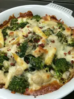 Make Chicken mushroom broccoli step 22