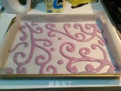 Make Purple chip cake rolls step 14