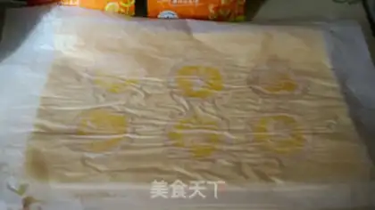 Make Orange cream cake roll step 15