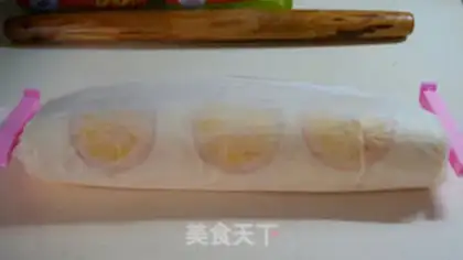 Make Orange cream cake roll step 20