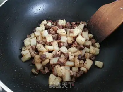 Make A lamb potato rice step 2