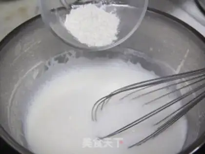 Make Almond pudding step 2