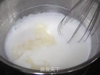 Make Almond pudding step 3