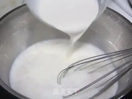 Make Almond pudding step 4