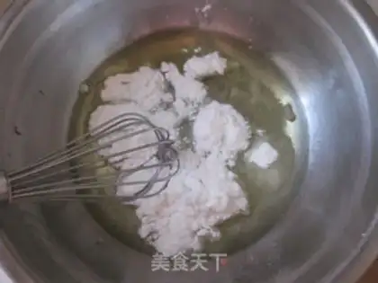 Make Black and white sesame pretzels step 1