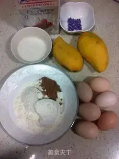 Make Purple mango cake step 0