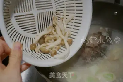 Make Milk, mushroom, fish soup step 5
